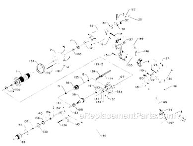 Part Location Diagram of 868557 Porter Cable Handle PKG